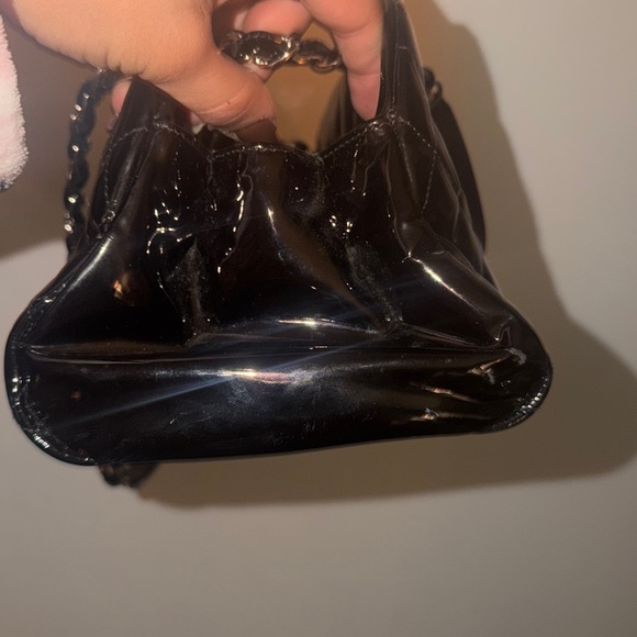 CHANEL Glossy Mademoiselle Black Quilted Shoulder Bag - Picture 7 of 8